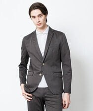 MKCJS77250 MK MICHEL KLEIN HOMME(MKミッシェルクランオム) SOLOTEX モクロディ / セットアップ ジャケット ブラウン(86)