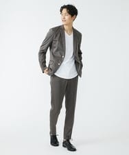 MKCJS77250 MK MICHEL KLEIN HOMME(MKミッシェルクランオム) SOLOTEX モクロディ / セットアップ ジャケット ブラウン(86)