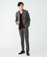 MKCJS77250 MK MICHEL KLEIN HOMME(MKミッシェルクランオム) SOLOTEX モクロディ / セットアップ ジャケット ブラウン(86)