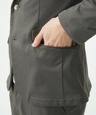 MKCJS77250 MK MICHEL KLEIN HOMME(MKミッシェルクランオム) SOLOTEX モクロディ / セットアップ ジャケット ブラウン(86)