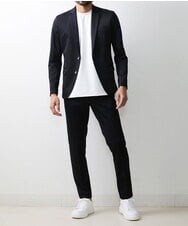 MKCJS77250 MK MICHEL KLEIN HOMME(MKミッシェルクランオム) SOLOTEX モクロディ / セットアップ ジャケット ブラック(94)