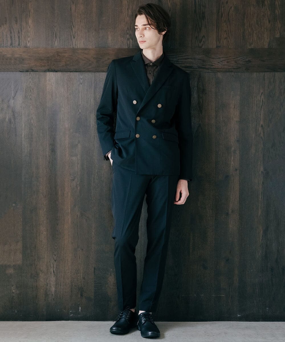 MKCJS78240 MK MICHEL KLEIN HOMME(MKミッシェルクランオム) ダブルジャケット / VERTICALストレッチ ブラック(94)