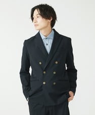 MKCJS78240 MK MICHEL KLEIN HOMME(MKミッシェルクランオム) ダブルジャケット / VERTICALストレッチ ブラック(94)