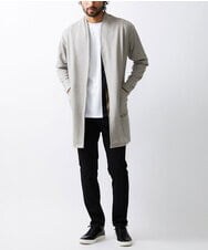 MKCJU24120 MK MICHEL KLEIN HOMME(MKミッシェルクランオム) スエードコーディガン グレー(92)