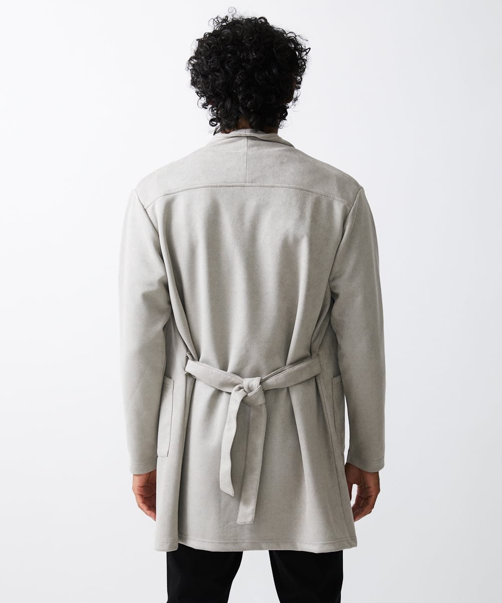 MKCJU24120 MK MICHEL KLEIN HOMME(MKミッシェルクランオム) スエードコーディガン グレー(92)