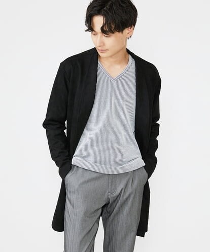 MKCJU24120 MK MICHEL KLEIN HOMME スエードコーディガン