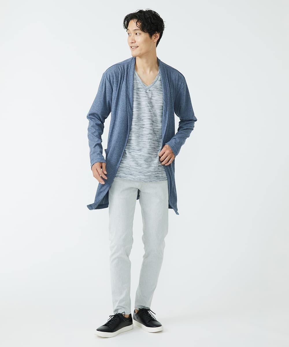 MKCJU69110 MK MICHEL KLEIN HOMME(MKミッシェルクランオム) ロングカーディガン ブルー(55)