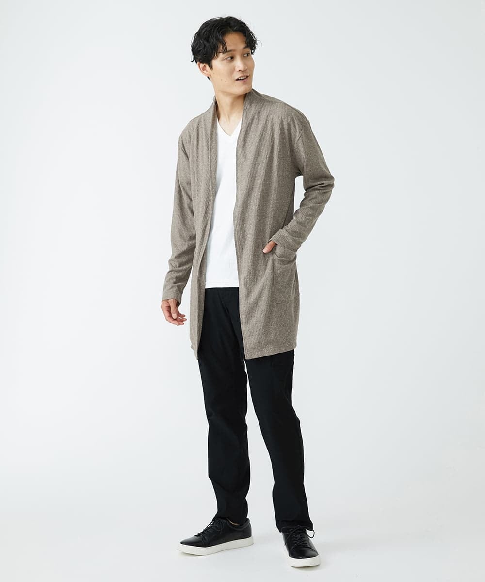 MKCJU69110 MK MICHEL KLEIN HOMME(MKミッシェルクランオム) ロングカーディガン ベージュ(84)