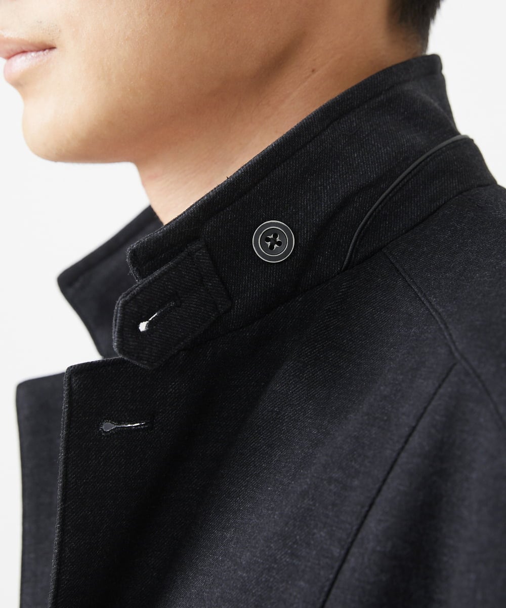MKDAA56240 MK MICHEL KLEIN HOMME(MKミッシェルクランオム) 【セットアップ対応/全4サイズ展開】コンバーチブルジャケット/TEC EASY JERSY 2024 ブラック