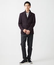 MKDAA56240 MK MICHEL KLEIN HOMME(MKミッシェルクランオム) 【セットアップ対応/全4サイズ展開】コンバーチブルジャケット/TEC EASY JERSY 2024 ブラック