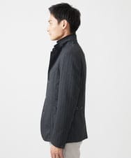 MKDAA57240 MK MICHEL KLEIN HOMME(MKミッシェルクランオム) 【セットアップ対応/全4サイズ展開】コンバーチブルジャケット/TEC EASY へリンボン ダークグレー