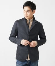 MKDAA57240 MK MICHEL KLEIN HOMME(MKミッシェルクランオム) 【セットアップ対応/全4サイズ展開】コンバーチブルジャケット/TEC EASY へリンボン ダークグレー