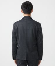 MKDAA57240 MK MICHEL KLEIN HOMME(MKミッシェルクランオム) 【セットアップ対応/全4サイズ展開】コンバーチブルジャケット/TEC EASY へリンボン ダークグレー