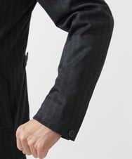MKDAA57240 MK MICHEL KLEIN HOMME(MKミッシェルクランオム) 【セットアップ対応/全4サイズ展開】コンバーチブルジャケット/TEC EASY へリンボン ダークグレー