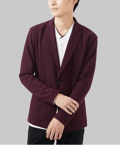 MKDAA58140 MK MICHEL KLEIN HOMME 【残りわずか/在庫限り/洗える】ジャーディガン/フクレストライプ