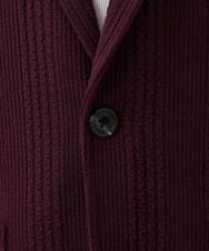 MKDAA58140 MK MICHEL KLEIN HOMME(MKミッシェルクランオム) 【洗える/大きいサイズあり】ジャーディガン/フクレストライプ パープル