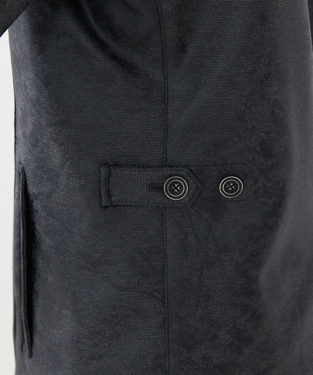 MKDAA61290 MK MICHEL KLEIN HOMME(MKミッシェルクランオム) 【セットアップ対応/洗える】コンバーチブルジャケット/TECEASYレザー ブラック