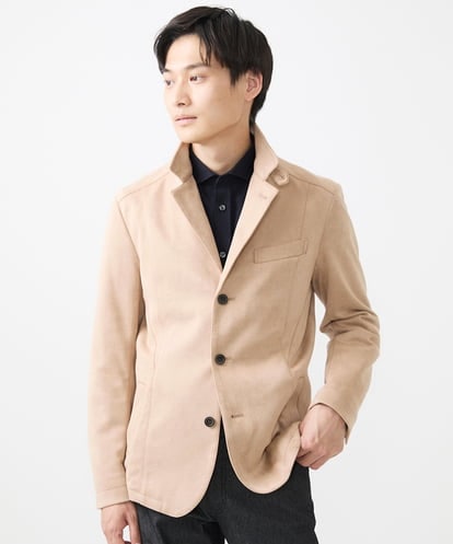 MKDAA62240 MK MICHEL KLEIN HOMME 【全4サイズ展開／秋春兼用】スエードコンバーチブルジャケット