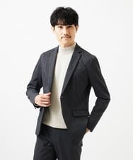 MKDAD60240 MK MICHEL KLEIN HOMME(MKミッシェルクランオム) 【セットアップ対応／総裏地／ストレッチ】ハイストレッチジャケット ダークグレー