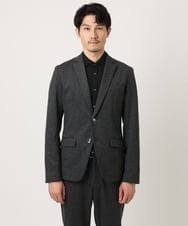 MKDAD60240 MK MICHEL KLEIN HOMME(MKミッシェルクランオム) 【セットアップ対応／総裏地／ストレッチ】ハイストレッチジャケット ダークグレー