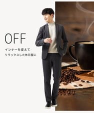 MKDAD60240 MK MICHEL KLEIN HOMME(MKミッシェルクランオム) 【セットアップ対応／総裏地／ストレッチ】ハイストレッチジャケット ダークグレー