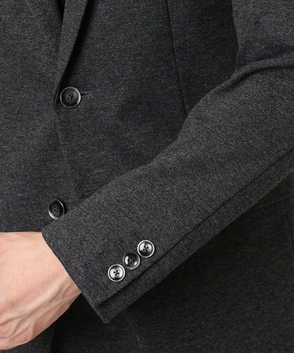 MKDAD60240 MK MICHEL KLEIN HOMME(MKミッシェルクランオム) 【セットアップ対応／総裏地／ストレッチ】ハイストレッチジャケット ダークグレー