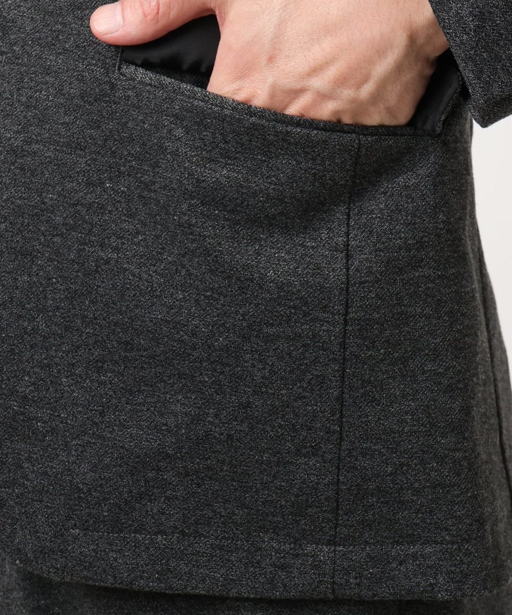 MKDAD60240 MK MICHEL KLEIN HOMME(MKミッシェルクランオム) 【セットアップ対応／総裏地／ストレッチ】ハイストレッチジャケット ダークグレー