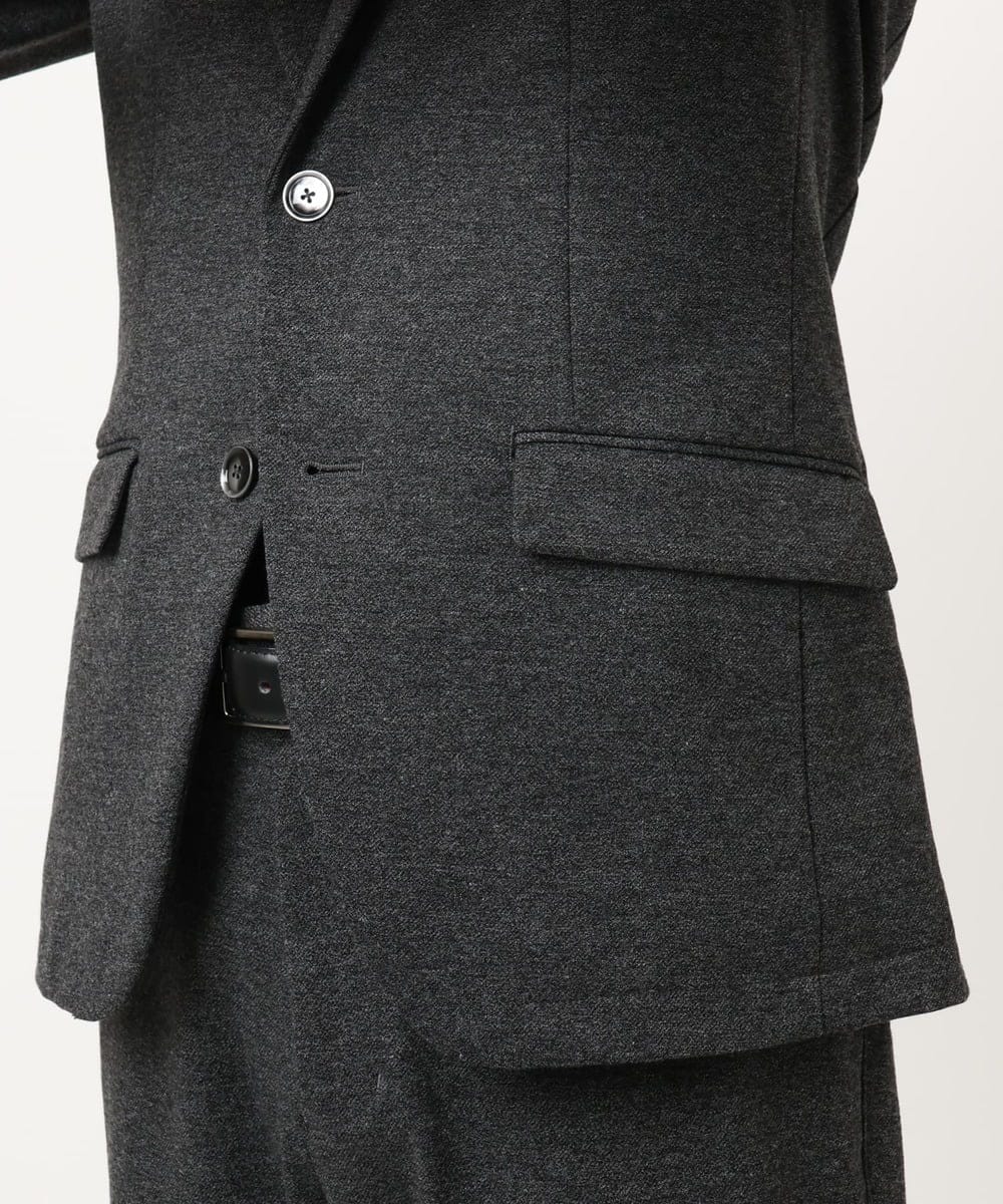 MKDAD60240 MK MICHEL KLEIN HOMME(MKミッシェルクランオム) 【セットアップ対応／総裏地／ストレッチ】ハイストレッチジャケット ダークグレー