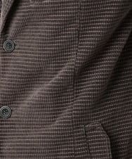 MKDAD63240 MK MICHEL KLEIN HOMME(MKミッシェルクランオム) 【大人の艶感/４サイズ展開/ストレッチ】ワッフルモールコンバーチブルジャケット ダークグレー