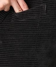 MKDAD63240 MK MICHEL KLEIN HOMME(MKミッシェルクランオム) 【大人の艶感/４サイズ展開/ストレッチ】ワッフルモールコンバーチブルジャケット ブラック