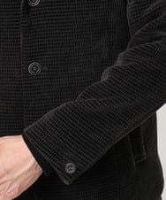 MKDAD63240 MK MICHEL KLEIN HOMME(MKミッシェルクランオム) 【大人の艶感/４サイズ展開/ストレッチ】ワッフルモールコンバーチブルジャケット ブラック