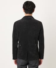 MKDAD63240 MK MICHEL KLEIN HOMME(MKミッシェルクランオム) 【大人の艶感/４サイズ展開/ストレッチ】ワッフルモールコンバーチブルジャケット ブラック