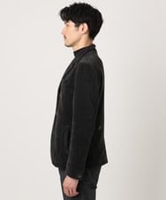 MKDAD63240 MK MICHEL KLEIN HOMME(MKミッシェルクランオム) 【大人の艶感/４サイズ展開/ストレッチ】ワッフルモールコンバーチブルジャケット ブラック