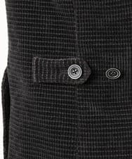 MKDAD63240 MK MICHEL KLEIN HOMME(MKミッシェルクランオム) 【大人の艶感/４サイズ展開/ストレッチ】ワッフルモールコンバーチブルジャケット ブラック
