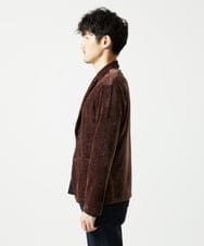 MKDAF58135 MK MICHEL KLEIN HOMME(MKミッシェルクランオム) 【ふわふわ質感/ストレッチ／洗える】ベロアタッチ／LUXモールジャケット オレンジ