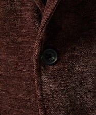MKDAF58135 MK MICHEL KLEIN HOMME(MKミッシェルクランオム) 【ふわふわ質感/ストレッチ／洗える】ベロアタッチ／LUXモールジャケット オレンジ