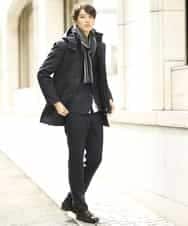 MKDAJ55190 MK MICHEL KLEIN HOMME(MKミッシェルクランオム) ジャケット／ツイーディーヘリンボン ネイビー