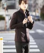 MKDAJ55190 MK MICHEL KLEIN HOMME(MKミッシェルクランオム) ジャケット／ツイーディーヘリンボン パープル