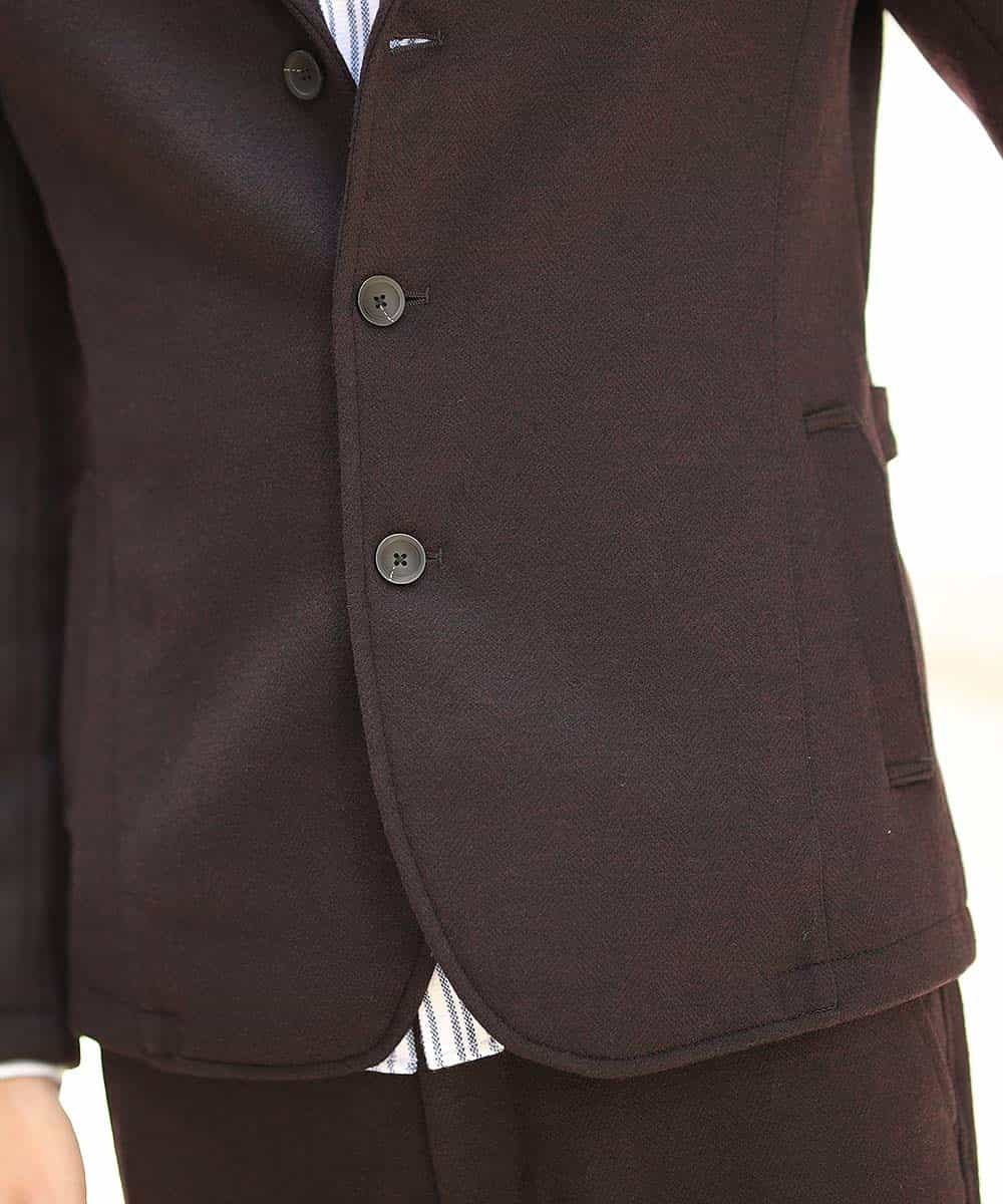 MKDAJ55190 MK MICHEL KLEIN HOMME(MKミッシェルクランオム) ジャケット／ツイーディーヘリンボン パープル