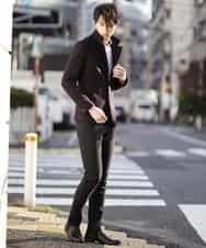 MKDAJ55190 MK MICHEL KLEIN HOMME(MKミッシェルクランオム) ジャケット／ツイーディーヘリンボン パープル