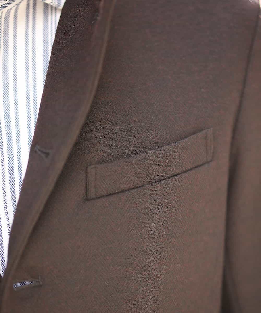 MKDAJ55190 MK MICHEL KLEIN HOMME(MKミッシェルクランオム) ジャケット／ツイーディーヘリンボン パープル