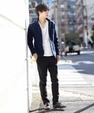MKDAM55170 MK MICHEL KLEIN HOMME(MKミッシェルクランオム) ジャケット／ハチスバックキモウ ネイビー