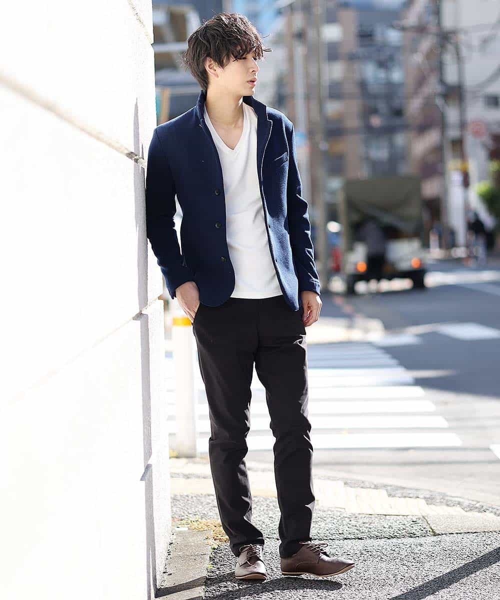 MKDAM55170 MK MICHEL KLEIN HOMME(MKミッシェルクランオム) ジャケット／ハチスバックキモウ ネイビー