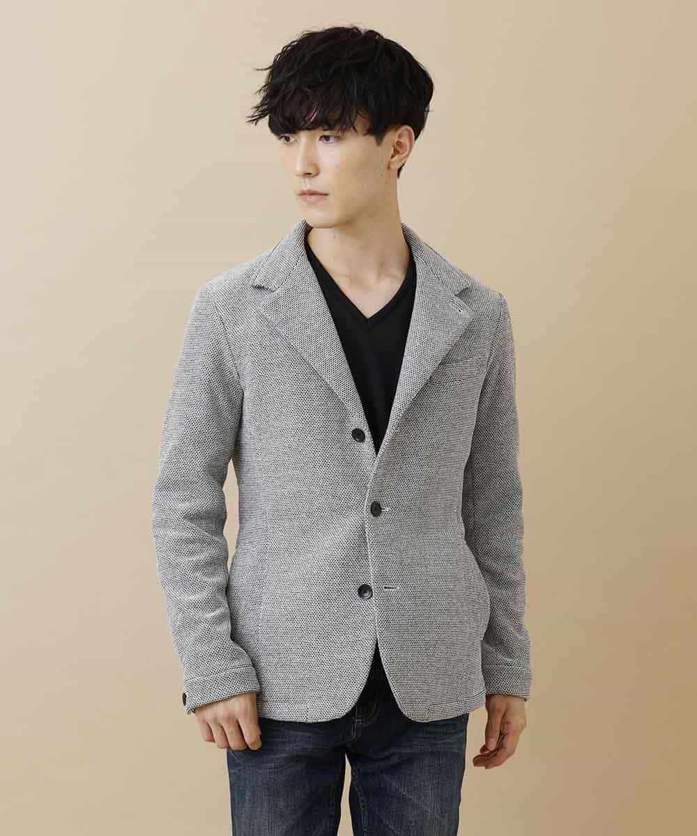 MKDAM55170 MK MICHEL KLEIN HOMME(MKミッシェルクランオム) ジャケット／ハチスバックキモウ グレー