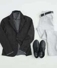MKDDJ55180 MK MICHEL KLEIN HOMME(MKミッシェルクランオム) ジャケット／テックイージージャージ グレンチェック カーキ