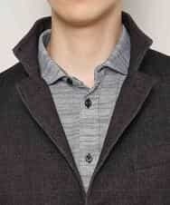 MKDDJ55180 MK MICHEL KLEIN HOMME(MKミッシェルクランオム) ジャケット／テックイージージャージ グレンチェック カーキ