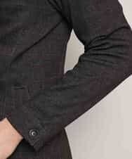 MKDDJ55180 MK MICHEL KLEIN HOMME(MKミッシェルクランオム) ジャケット／テックイージージャージ グレンチェック カーキ