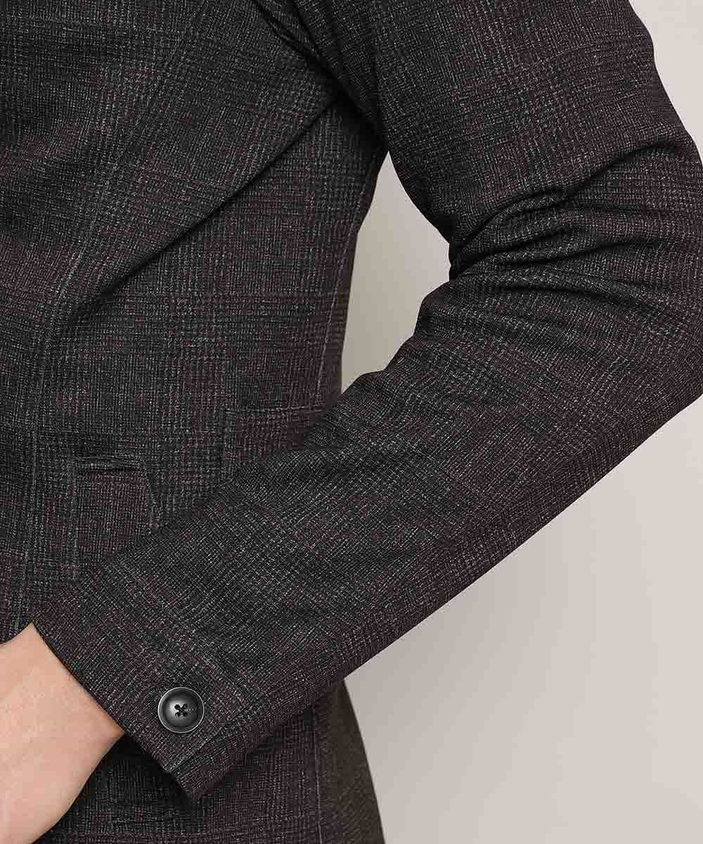 MKDDJ55180 MK MICHEL KLEIN HOMME(MKミッシェルクランオム) ジャケット／テックイージージャージ グレンチェック カーキ