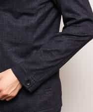 MKDDJ55180 MK MICHEL KLEIN HOMME(MKミッシェルクランオム) ジャケット／テックイージージャージ グレンチェック ネイビー