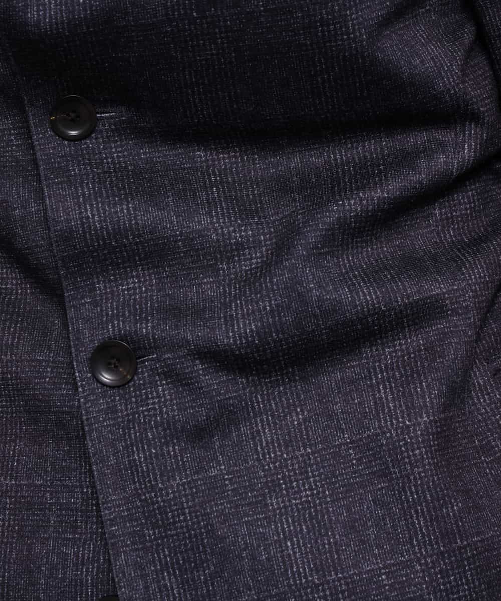 MKDDJ55180 MK MICHEL KLEIN HOMME(MKミッシェルクランオム) ジャケット／テックイージージャージ グレンチェック ネイビー